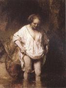 Hendrickie Bathing in a Stream Rembrandt